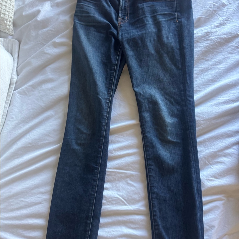 J Brand Dark Blue Straight Leg Jeans
